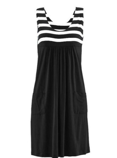 POLLINA STRIPED DRESS /plus size/