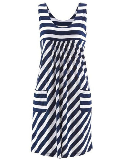 POLLINA STRIPED DRESS /plus size/