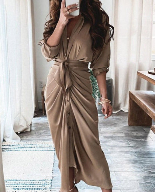 KAMILA BUTTONED DRESS