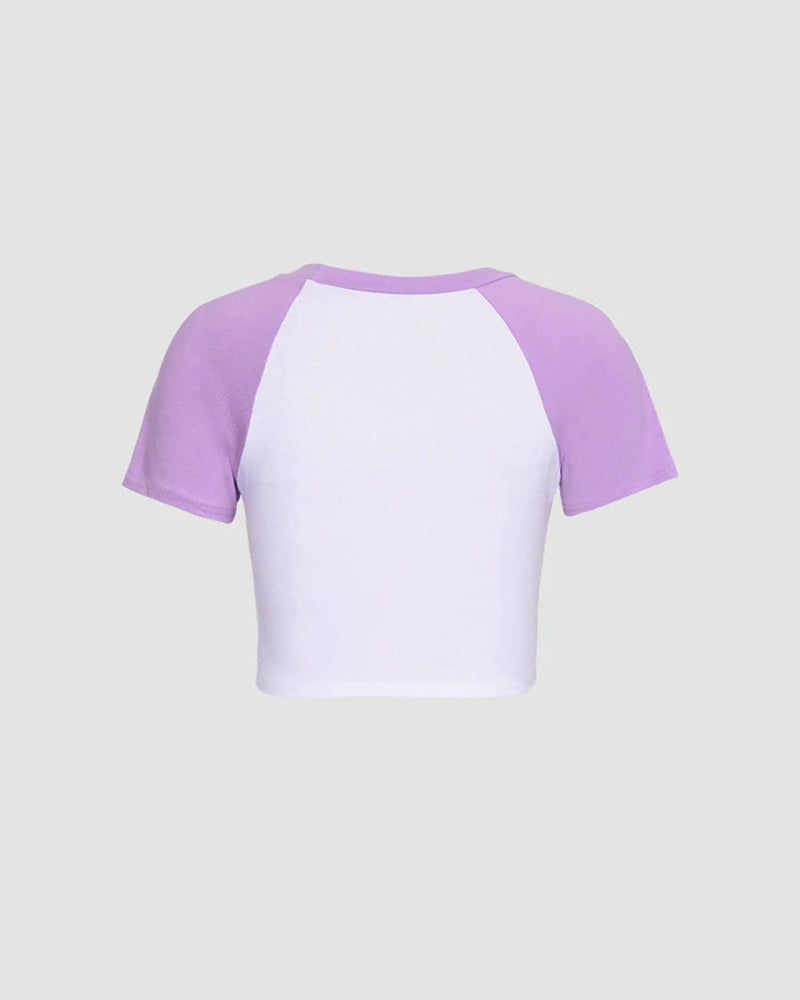 Pastel Flaming Heart Raglan Top