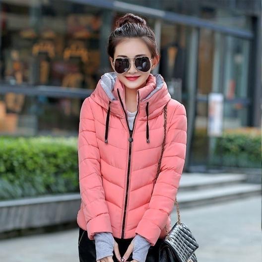 Winter Jacket Women Parka Thick Winter Outerwear Pink __stock:50 Jackets & Coats Low stock refund_fee:1800