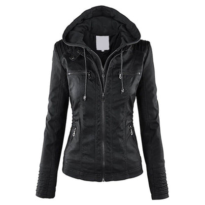 Women Fashion Autumn Winter Coat Jacket Black Jackets & Coats refund_fee:1200