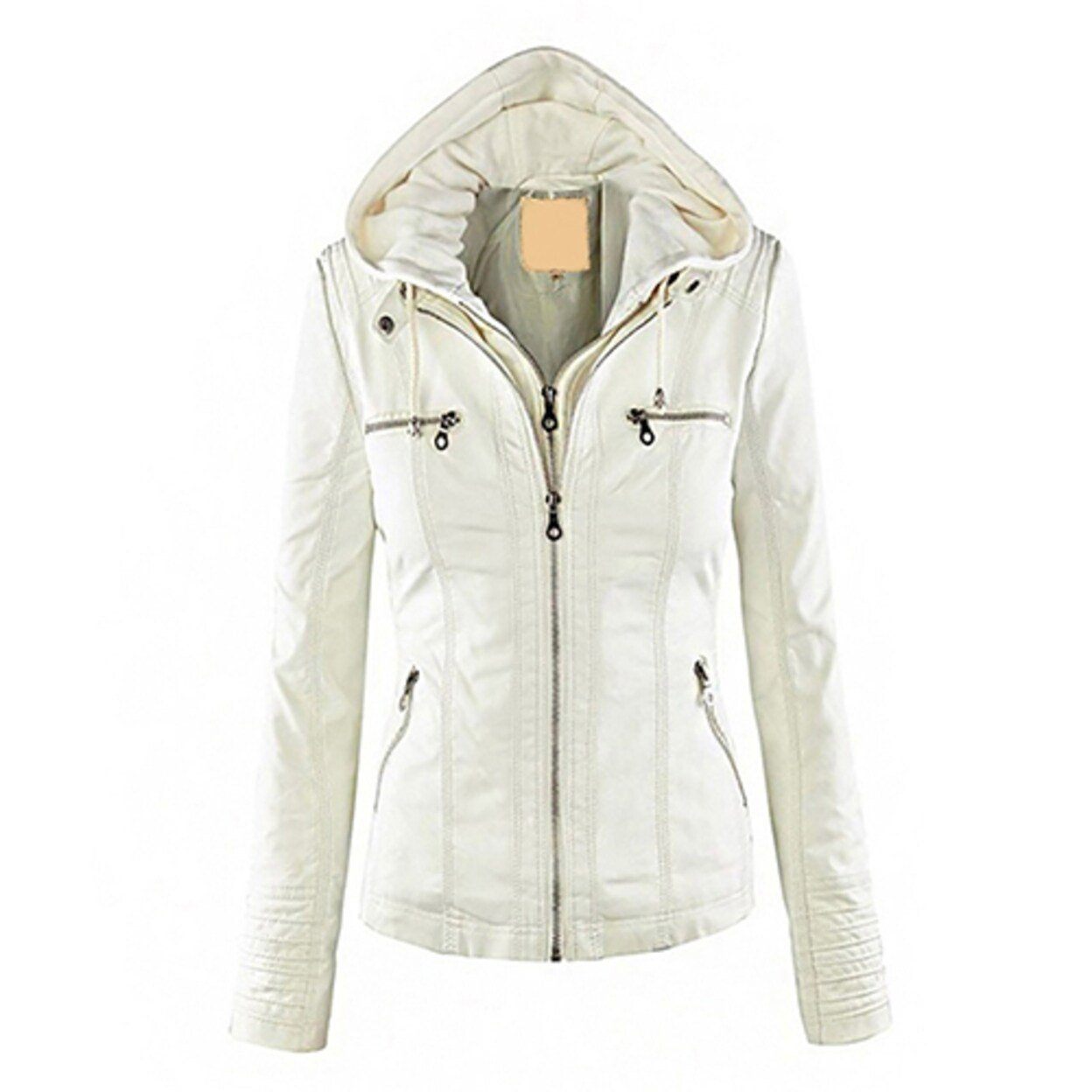 Women Fashion Autumn Winter Coat Jacket White Jackets & Coats refund_fee:1200