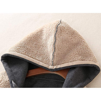 Women's Casual Winter Warm Sherpa Lined Zip Up Hooded Sweatshirt Jacket