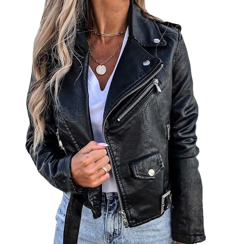 Women's Faux Modern Street Style Leather Jacket