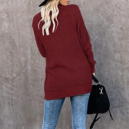 Women's Long Sleeve Knit Cardigan Sweater