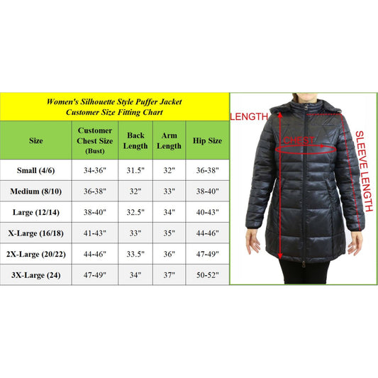 Women's Puffer Bubble Jacket With Non-Detachable Hood