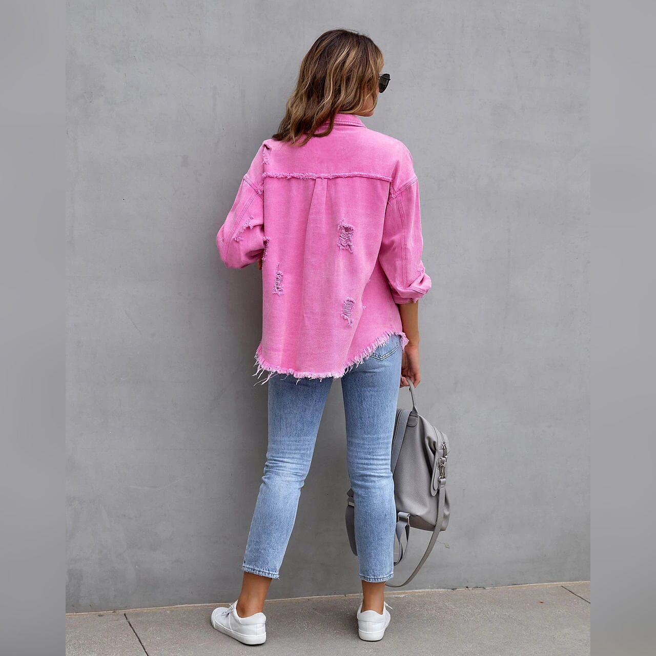 Women's Shacket Long Sleeve Denim