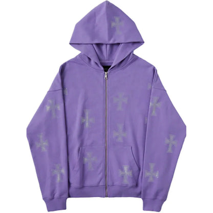 Women's Zip Sports Hoodie Purple __stock:200 Jackets & Coats refund_fee:1200